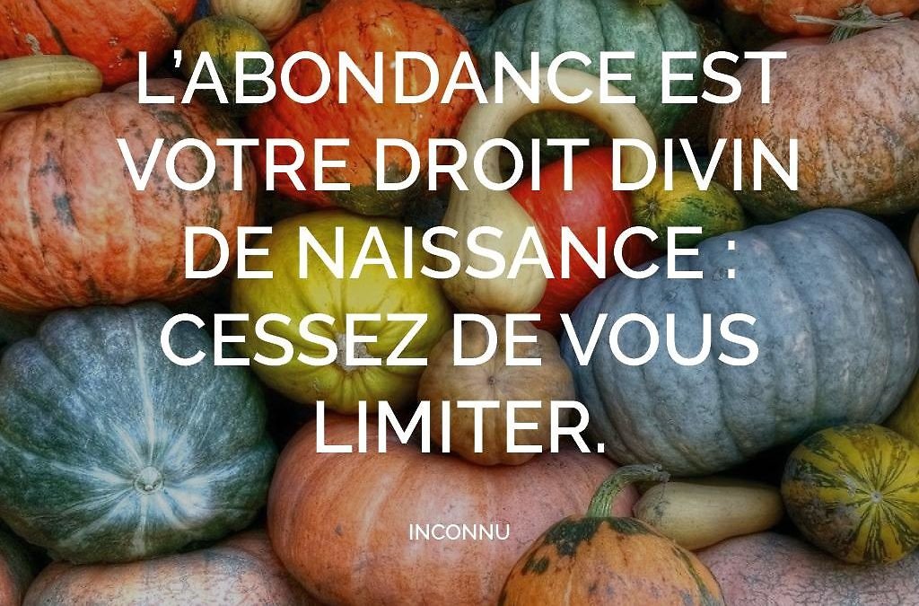 Le manque ou l’abondance ?