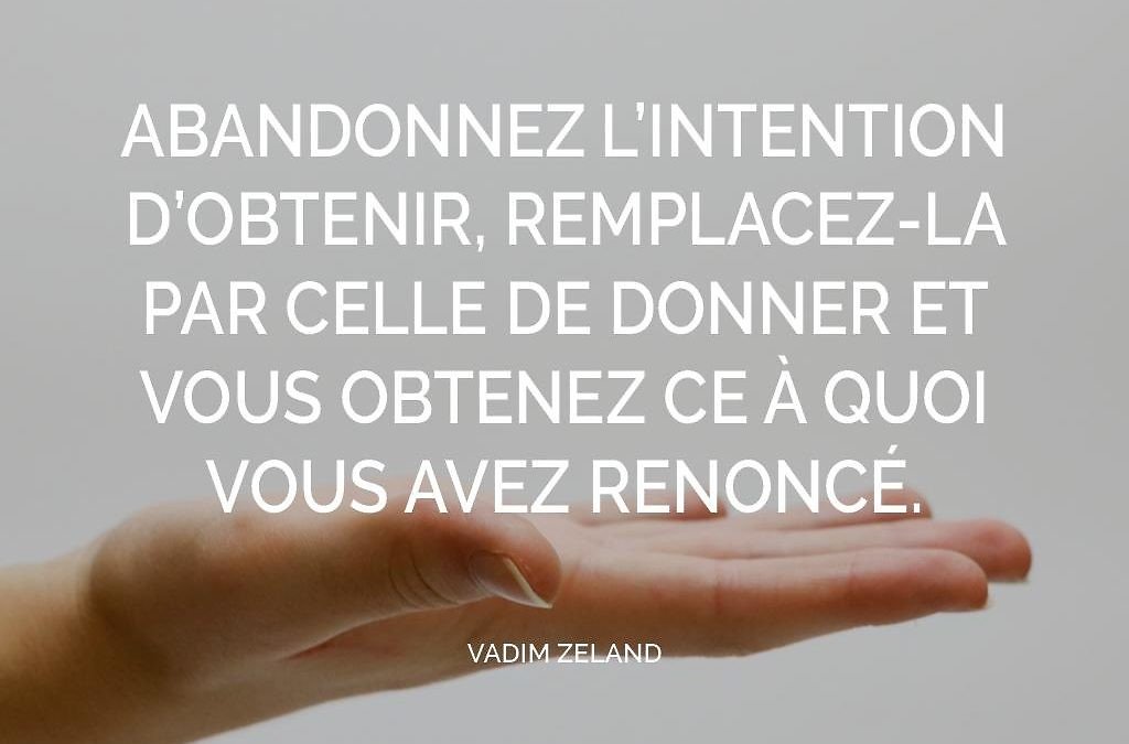 Renoncer pour recevoir, la technique du “frailing”