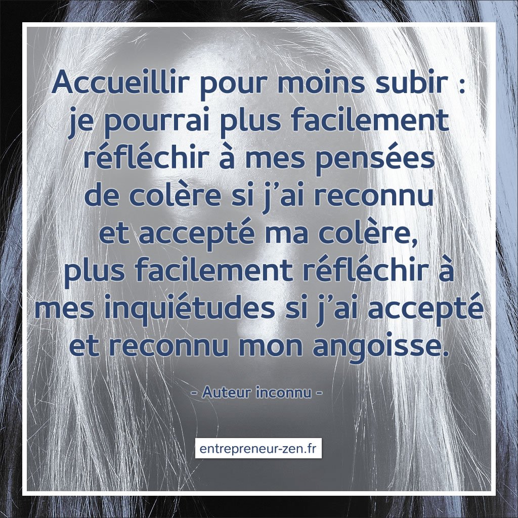 Accueillir et accepter ses émotions