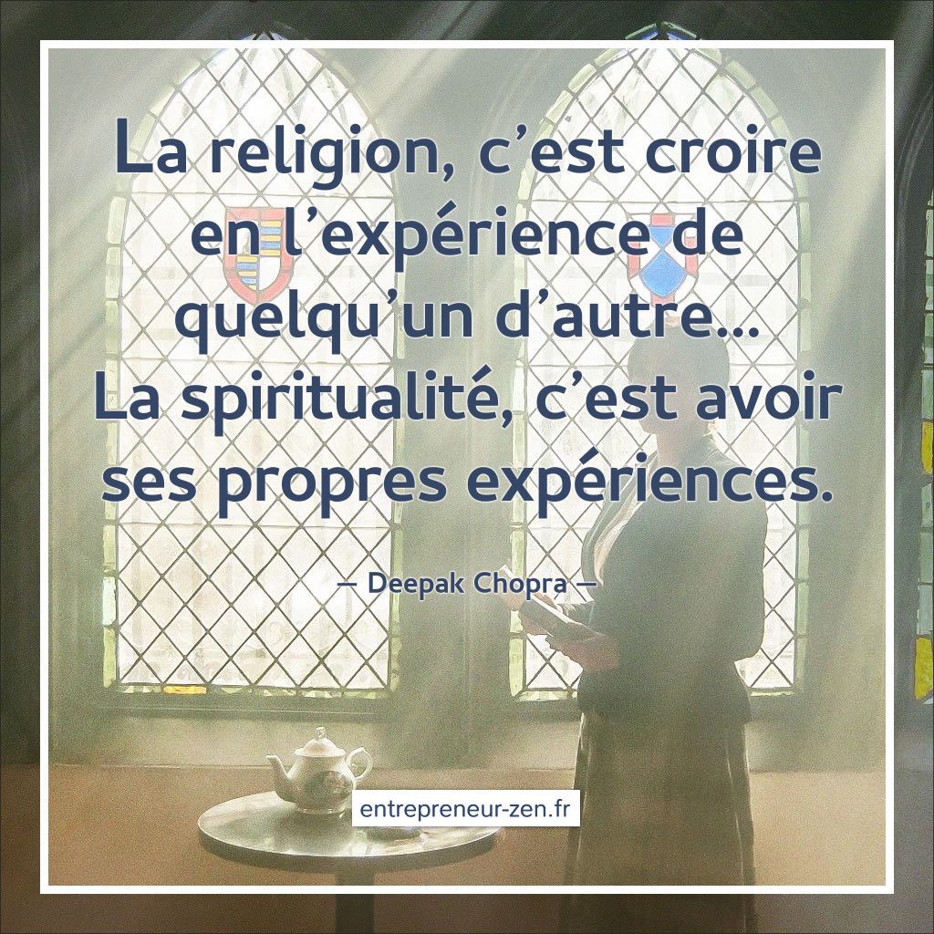 Spiritualité ou religion ?