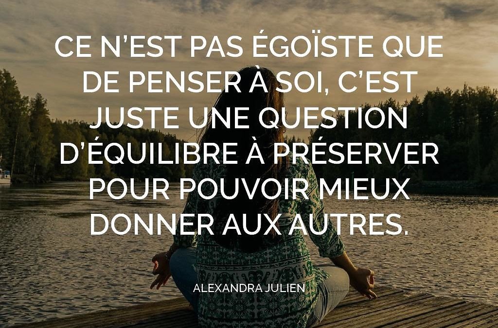 Prendre un temps pour soi