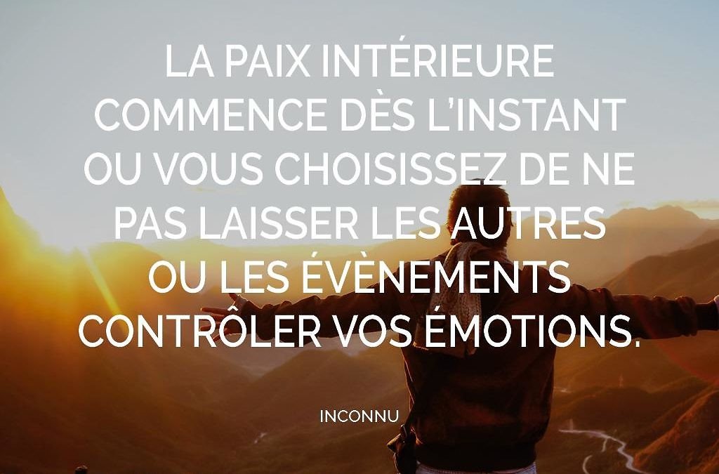 Attirer la paix intérieure