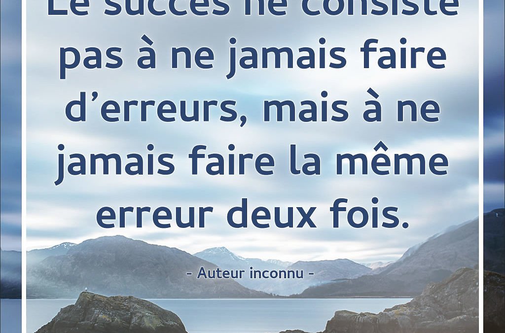 Ne pas refaire les mêmes erreurs