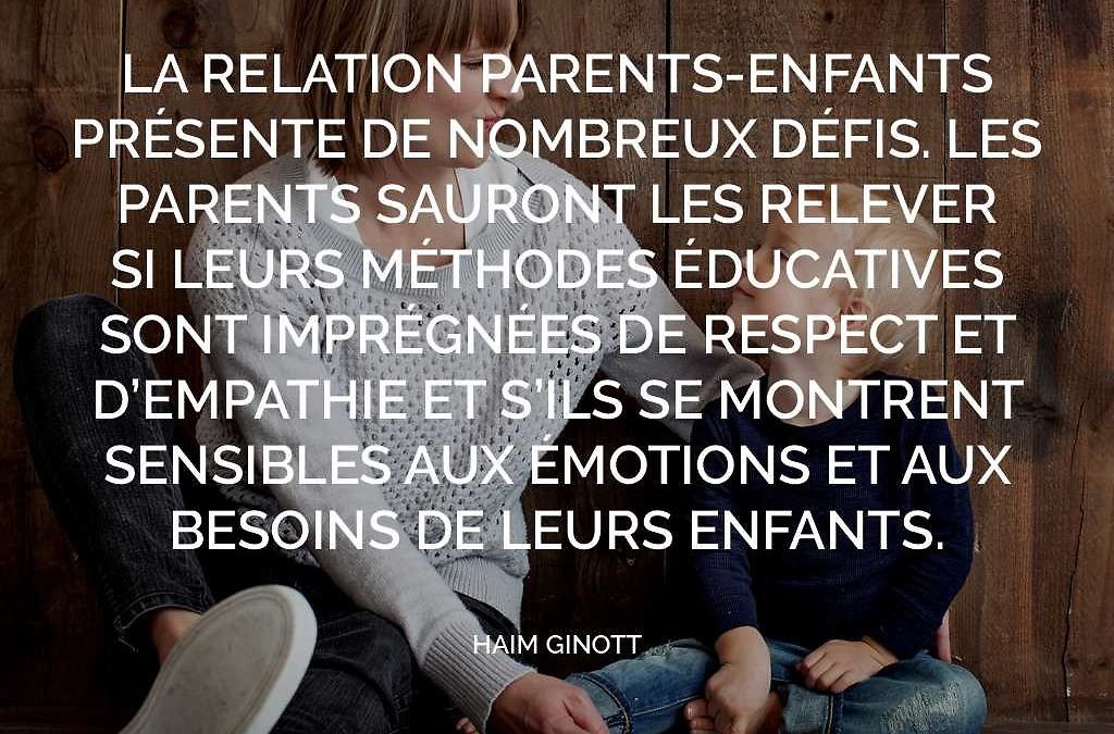 Que transmettre à nos enfants ?