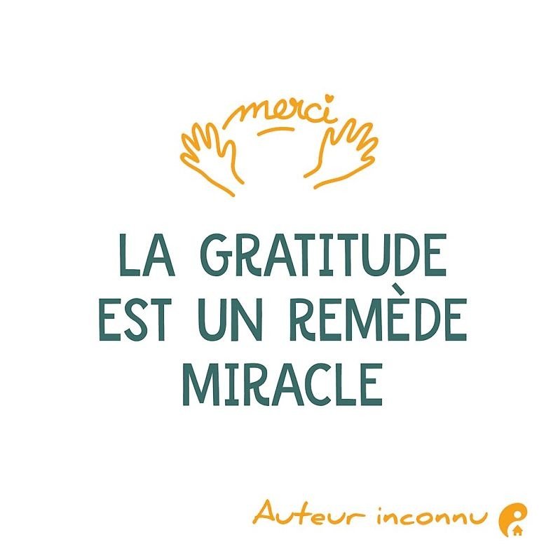 La gratitude est un remède miracle