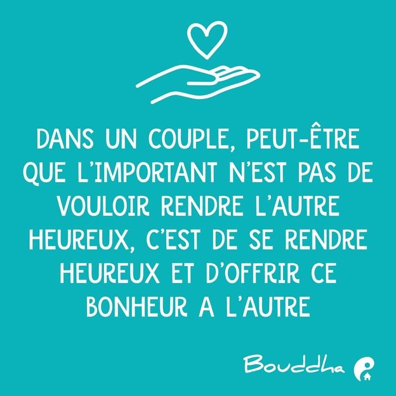 Dans un couple, peut-être que l’important n’est pas de vouloir rendre l’autre heureux, c’est de se rendre heureux et d’offrir ce bonheur à l’autre. (Jacques Salomé)