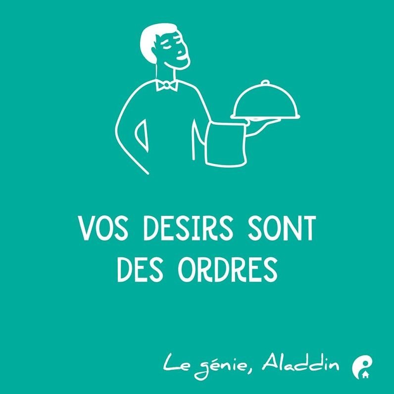 Vos désirs sont des ordres. (Le génie, Aladdin)